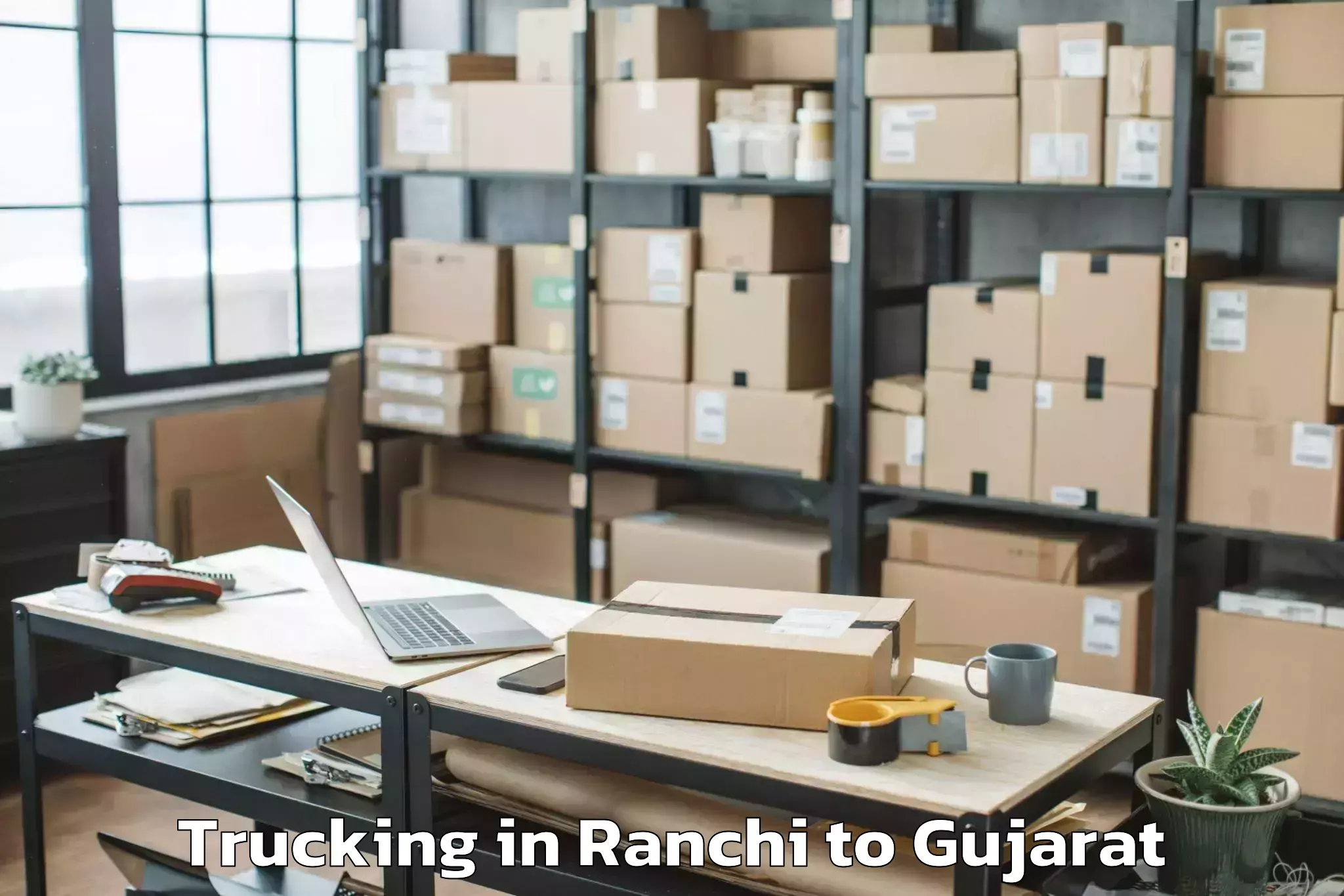 Comprehensive Ranchi to Jhagadia Trucking